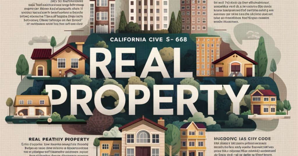 What is Real Property? A Guide to California's Civil Code § 658